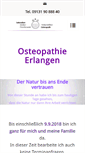 Mobile Screenshot of osteopathie-erlangen.com